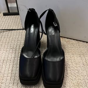 Square Toe Platform chunky Mary Janes